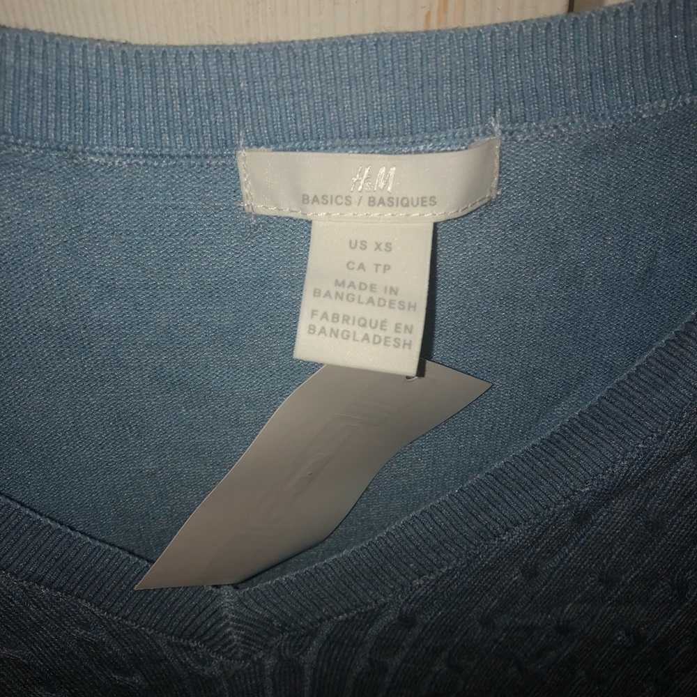 brand new blue h and m top